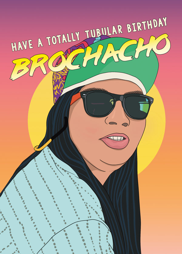 Stranger Things Brochacho Birthday Card