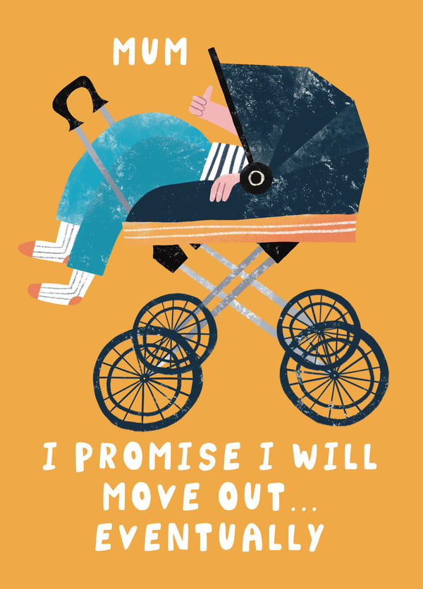 Funny Adult Baby Mother's Day Card