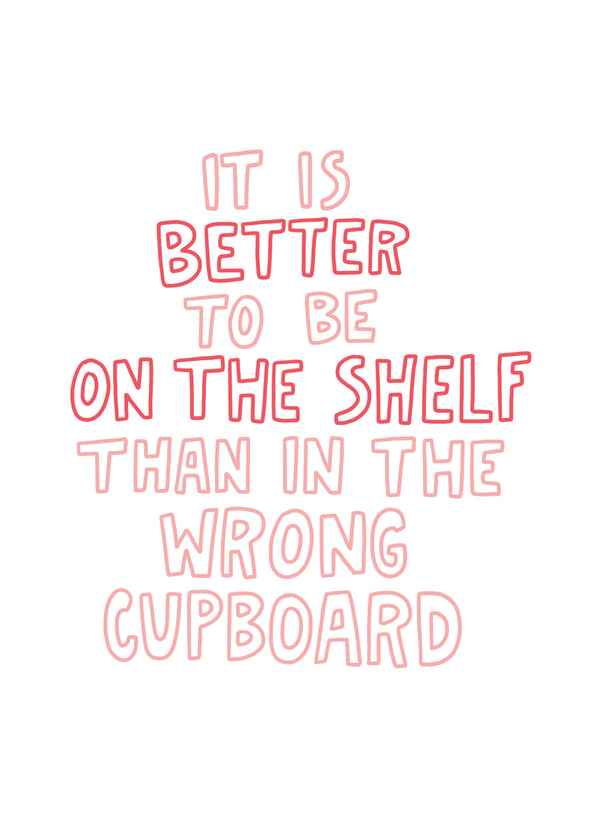 On The Shelf Card