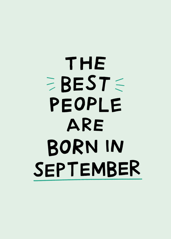 Funny September Birthday Card