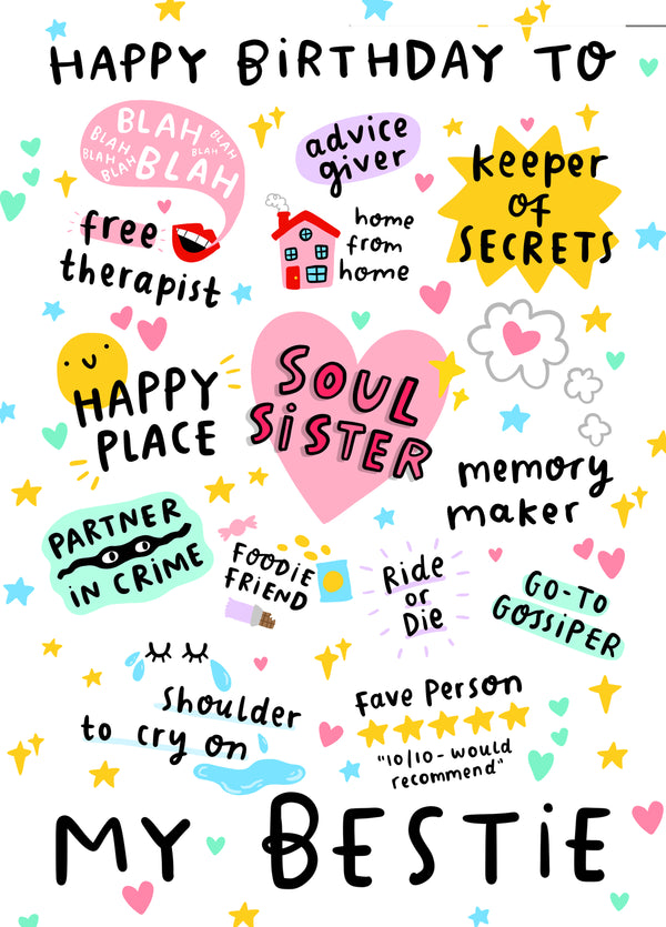 To My Bestie Card