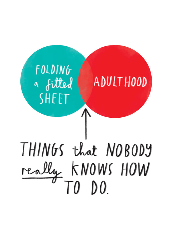 Ultimate Adulthood Venn Diagram Card