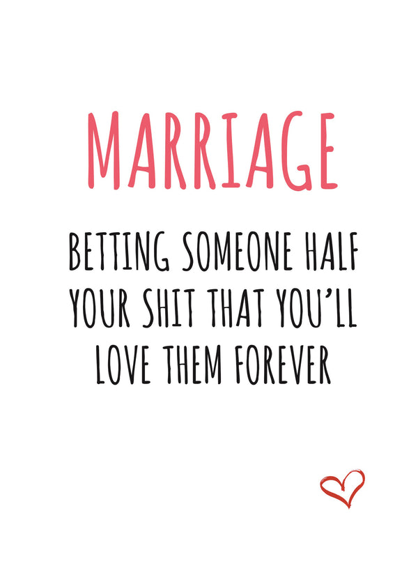 Funny Wedding Card