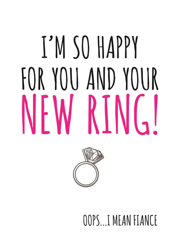 New Ring Engagement Card