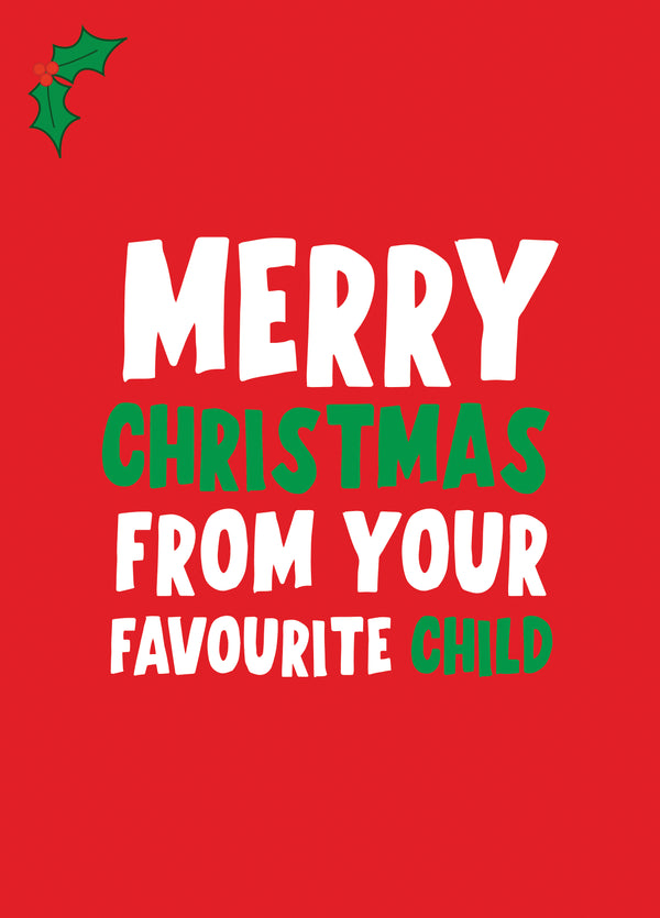 From Your Favourite Child Card