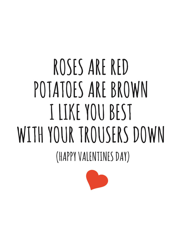 Roses Are Red Card