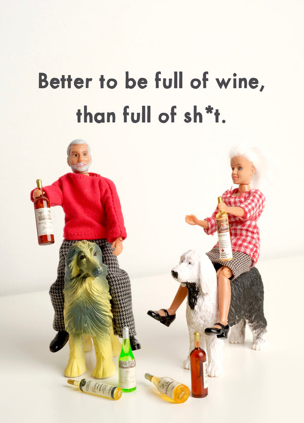 Full Of Wine Card
