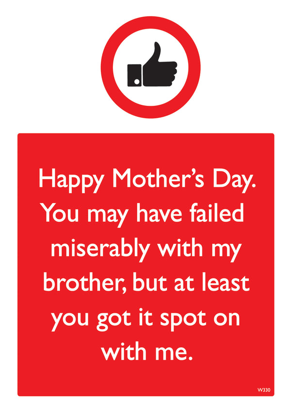 Failed Miserably With My Brother Card