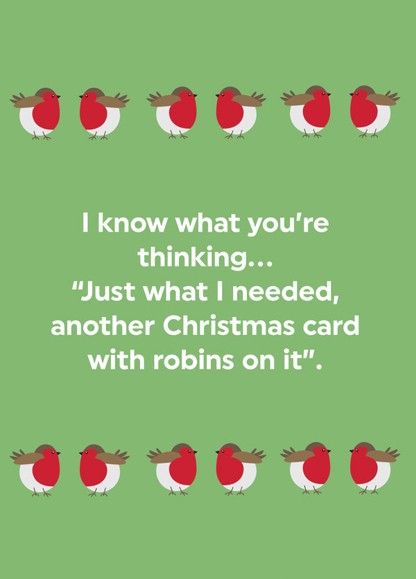 Another Christmas Card With Robins On It
