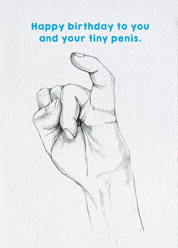 Tiny Penis Card