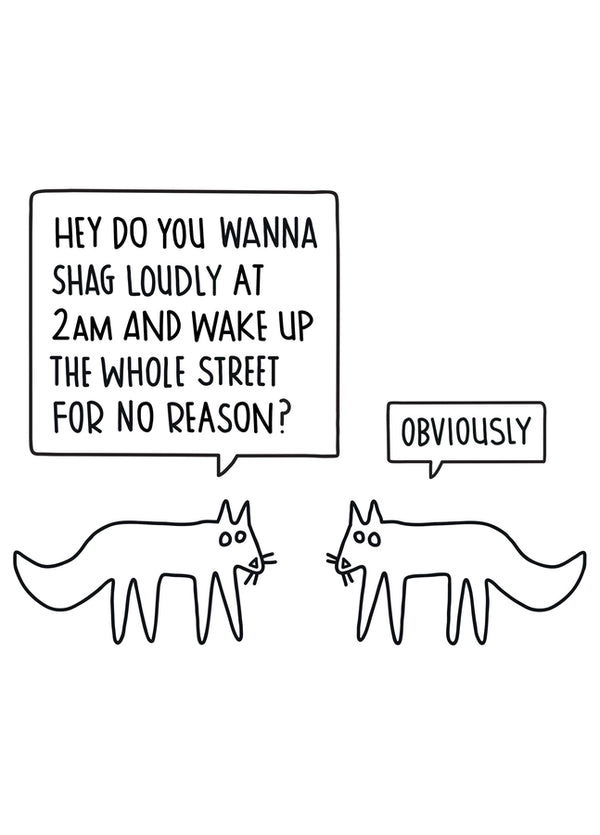 The Foxes Card