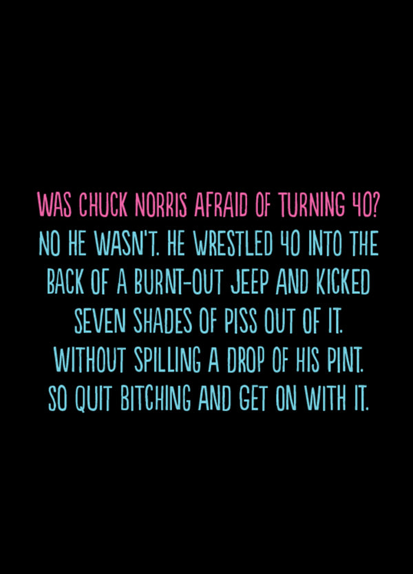 Chuck Norris Card