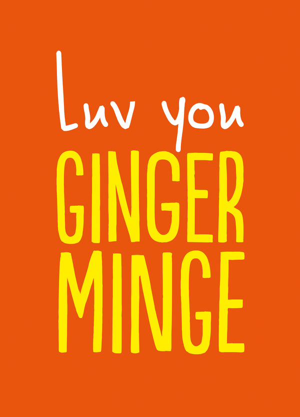 Ginger Minge Card