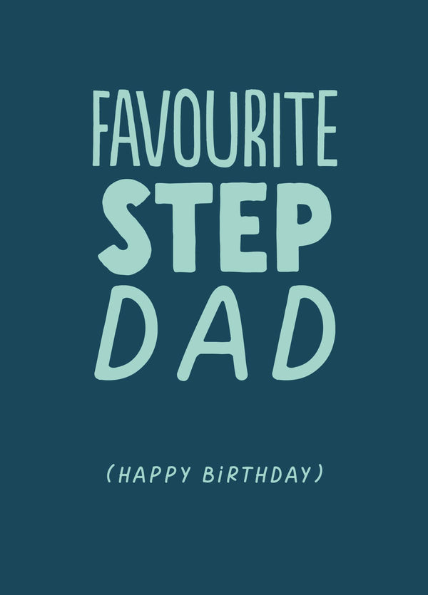 Funny Birthday Card - 'Step Dad Bday'