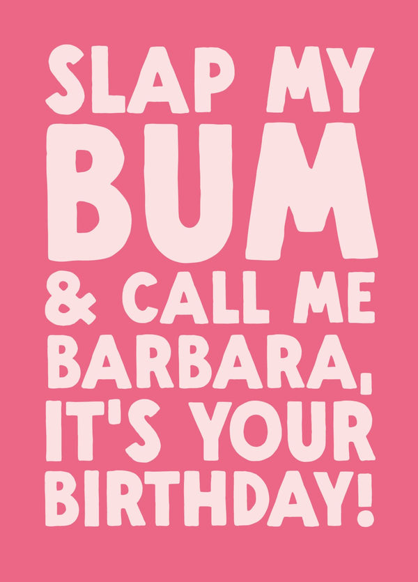 Funny Birthday Card - 'Barbara'