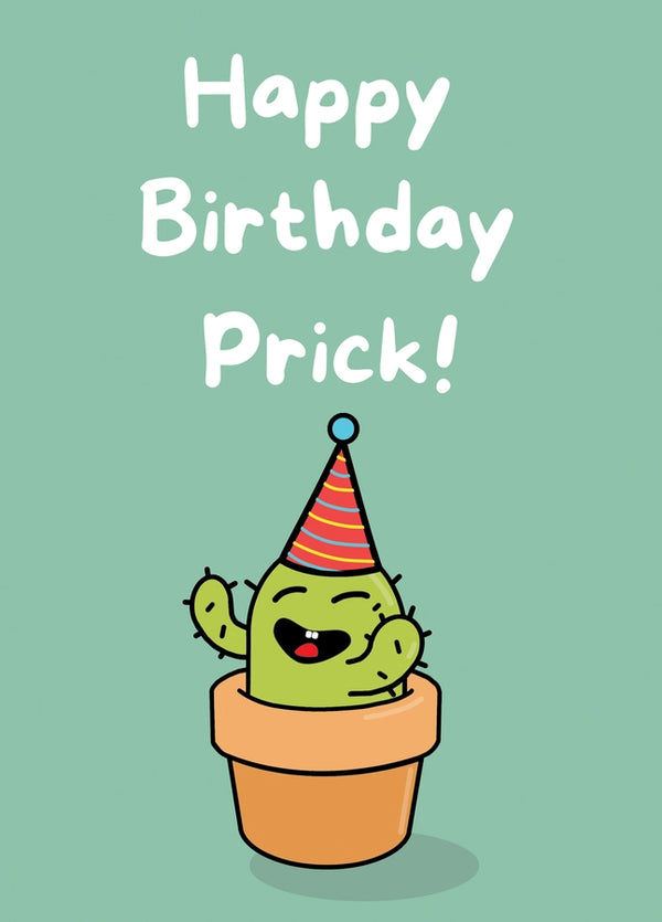 Happy Birthday Prick Card