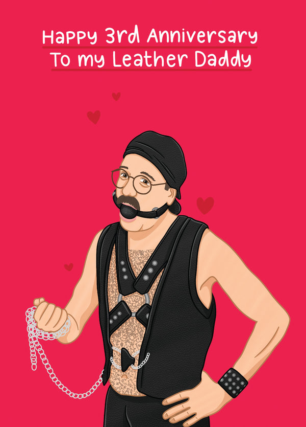 Leather Daddy Anniversary Card