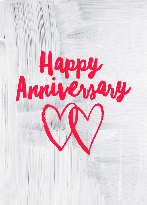 Intertwined Hearts Anniversary Card