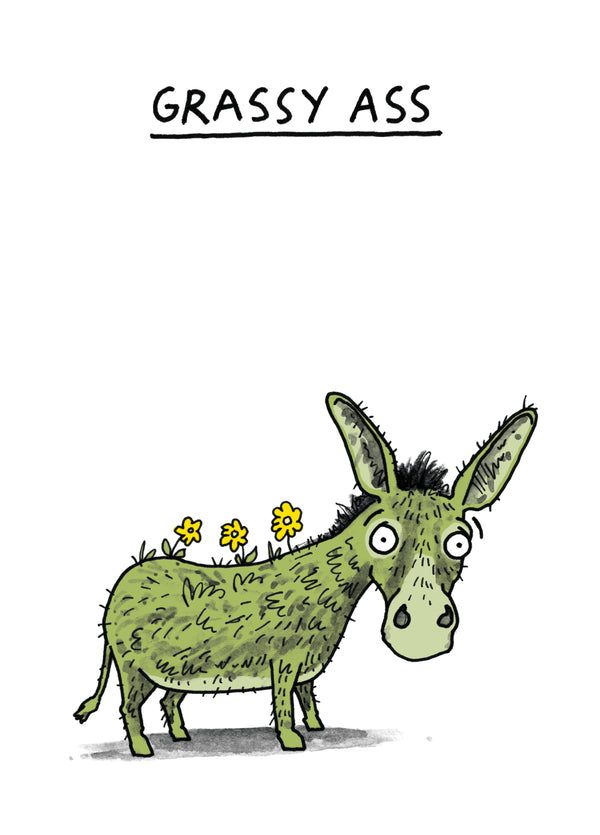 Grassy Ass Card