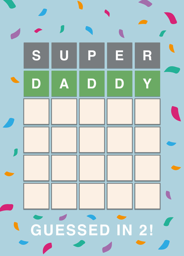 Dad Wordle Father's Day Card