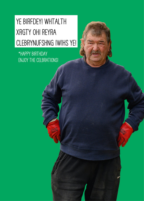 Gerald Nonsense Clarkson's Farm Birthday Card