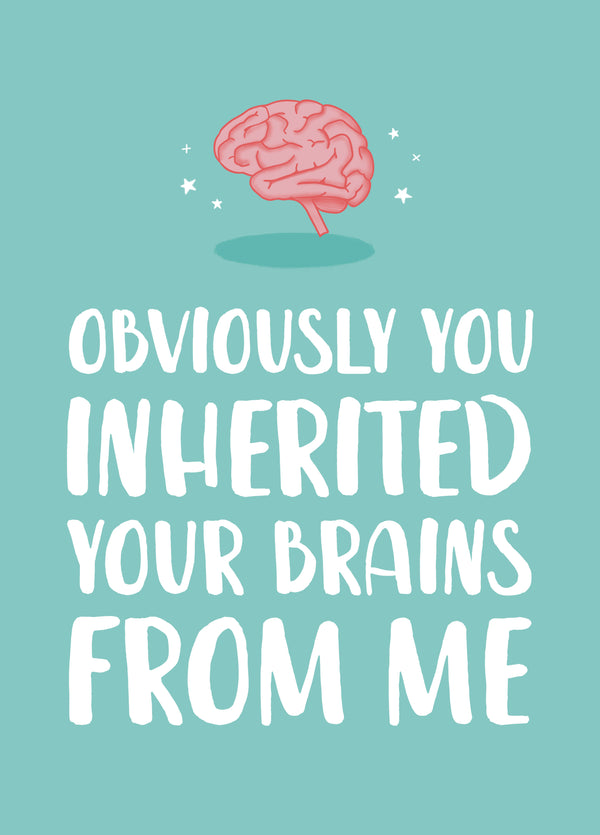 Inherited Brains Exam Congratulations Card