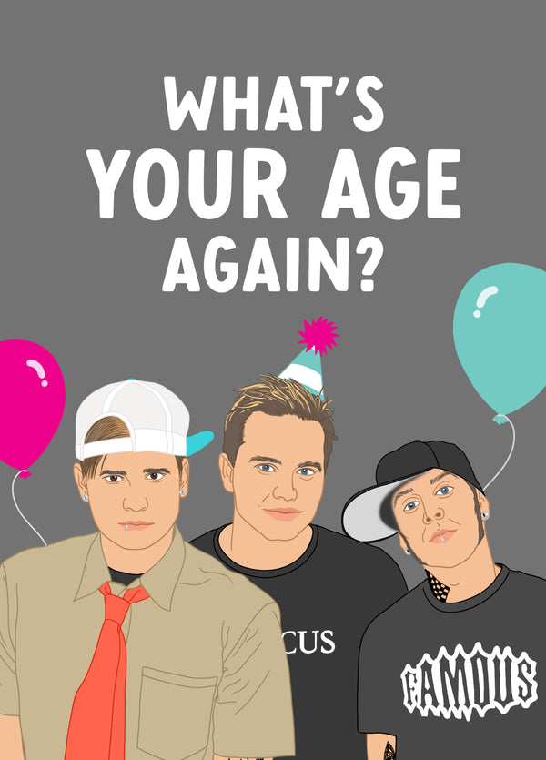 Funny Blink 182 Birthday Card