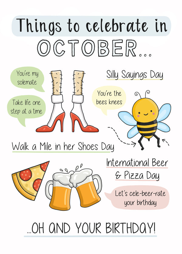 October Birthday Card
