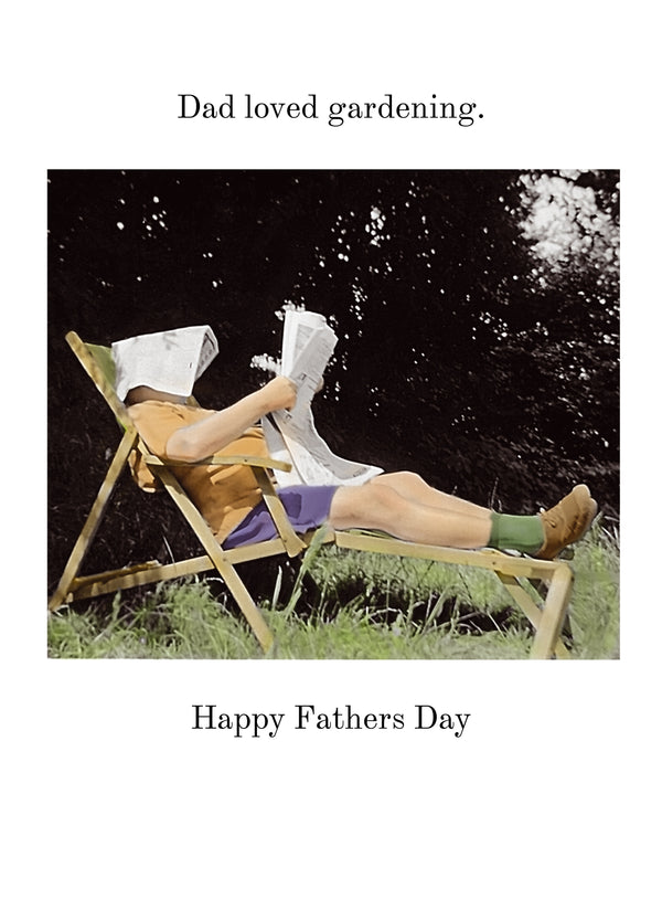 Dad Gardening Card