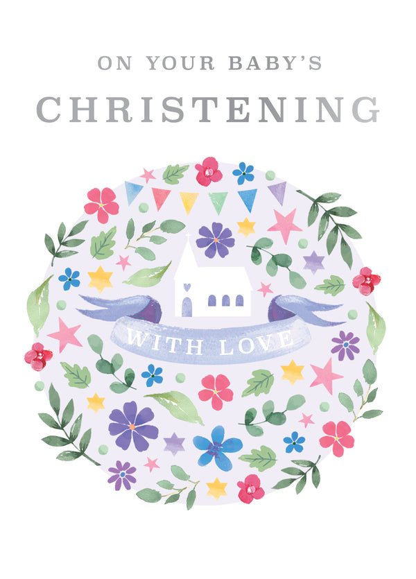 Floral Watercolour Christening