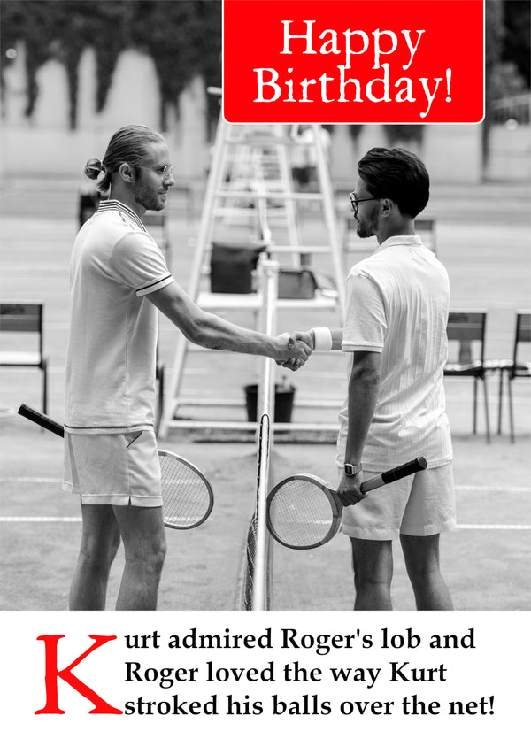 Cheeky Tennis Card
