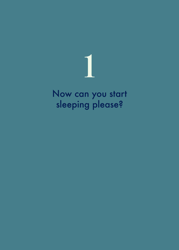 Can You Start Sleeping Please Card
