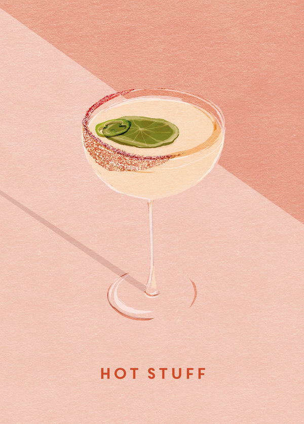 Hot Stuff Spicy Margarita Card
