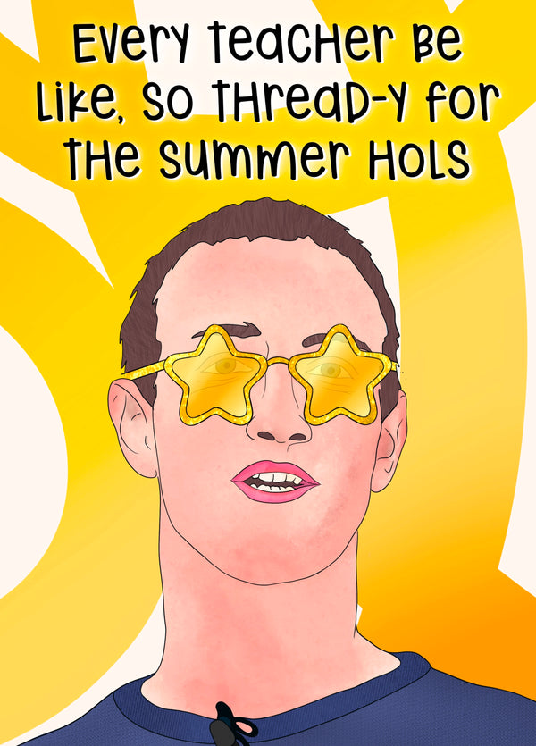 Summer Holiday Ready Thank You Card