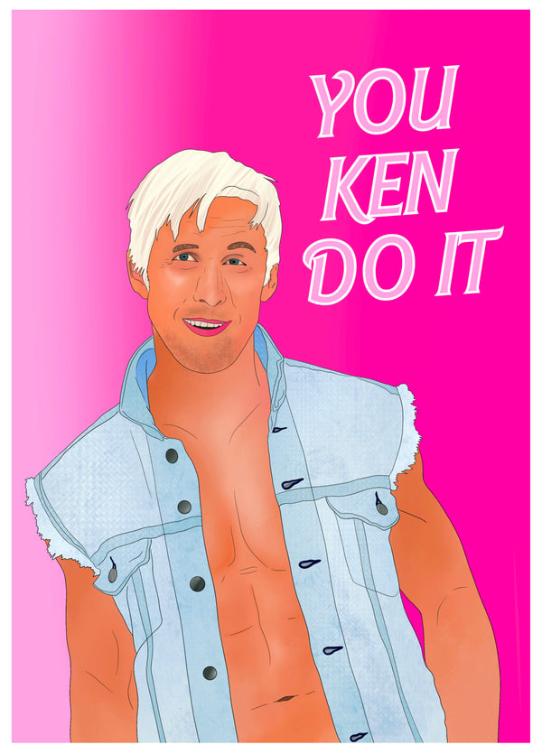 You KEN Do It - Motivation Card - Ken - Barbie