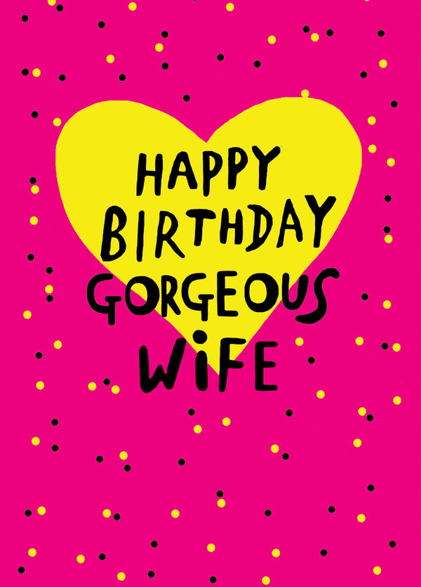 Happy Birthday Wife Card