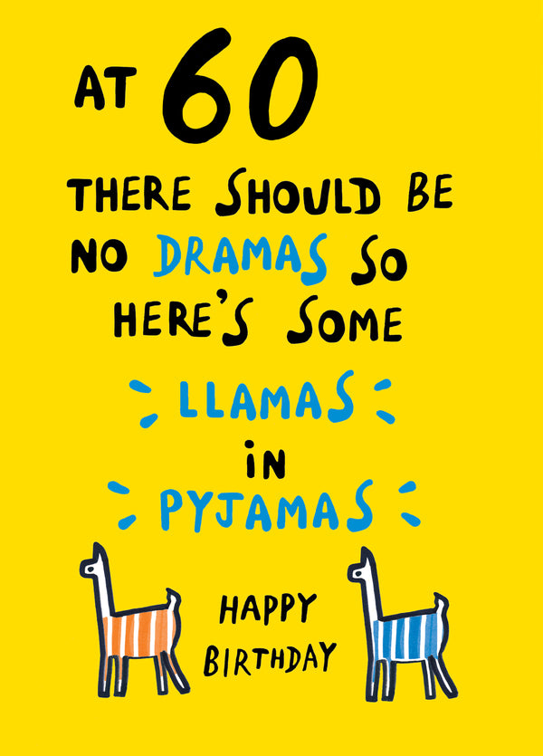 60th Birthday Card