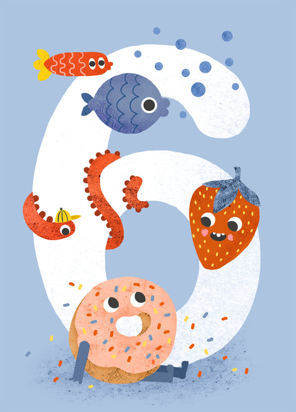 Crazy Critters Age 6 Card