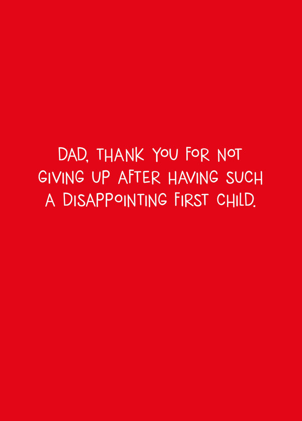 Thank You For Not Giving Up Card