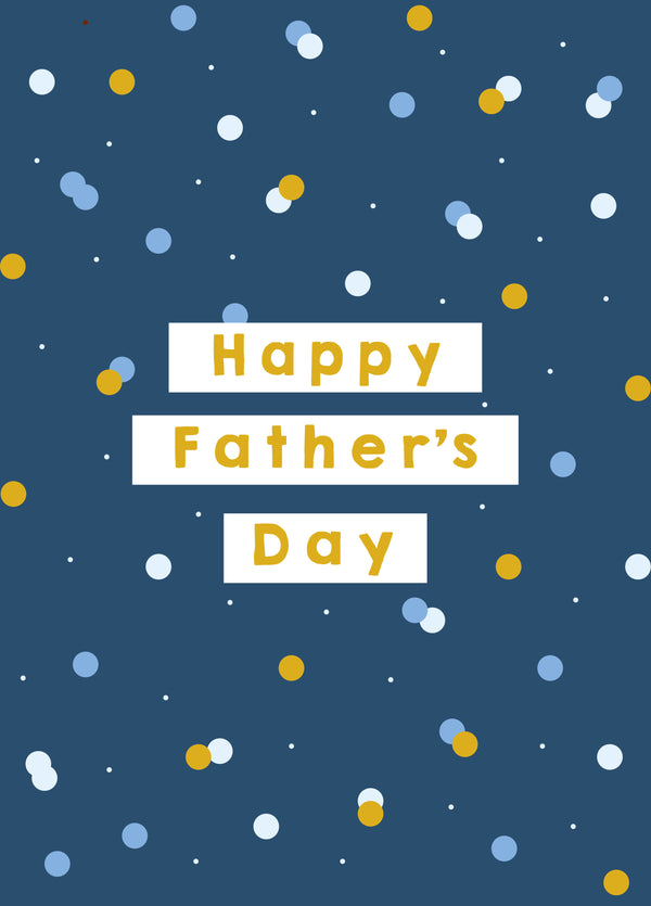 Spotty Happy Father's Day Card