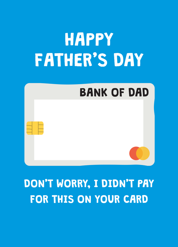 Bank of Dad Photo Card