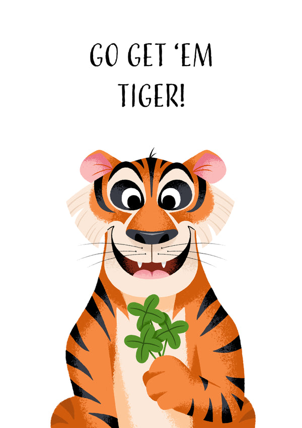 Go Get 'Em Tiger Card