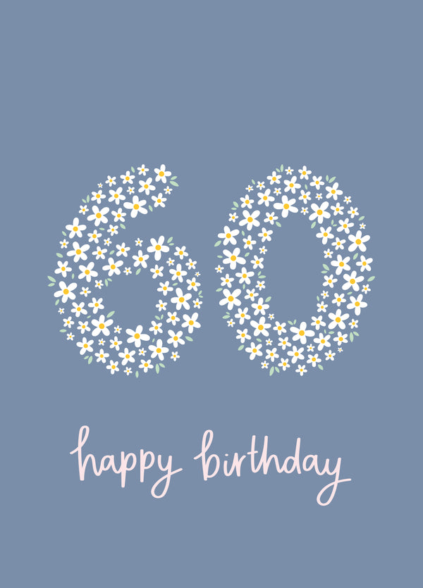 Daisy 60th Birthday Card