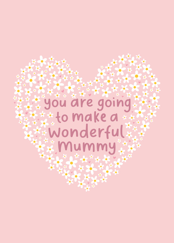 Wonderful Mummy Baby Shower Card