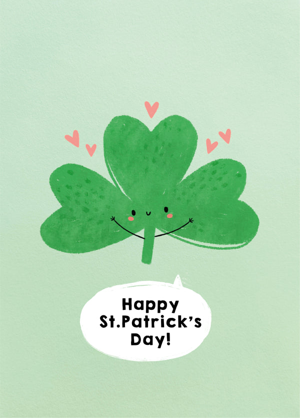 St. Patrick's Clover Card