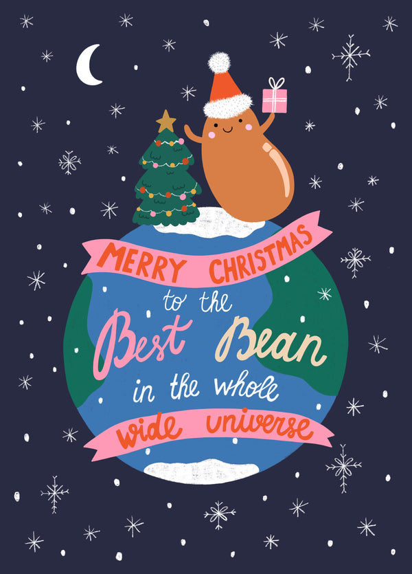 Merry Christmas To The Best Bean Card