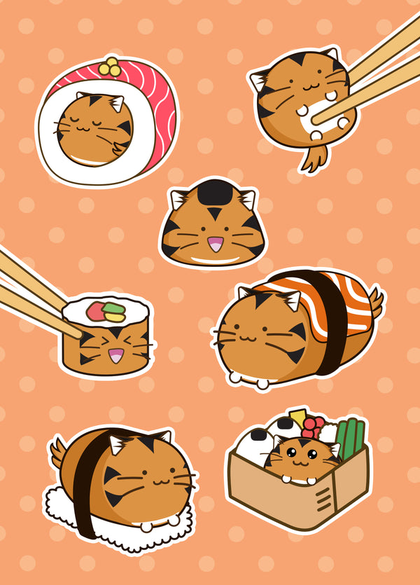 Fuzzball Sushi Card