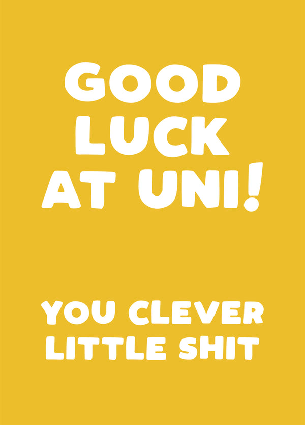 Good Luck At Uni Card