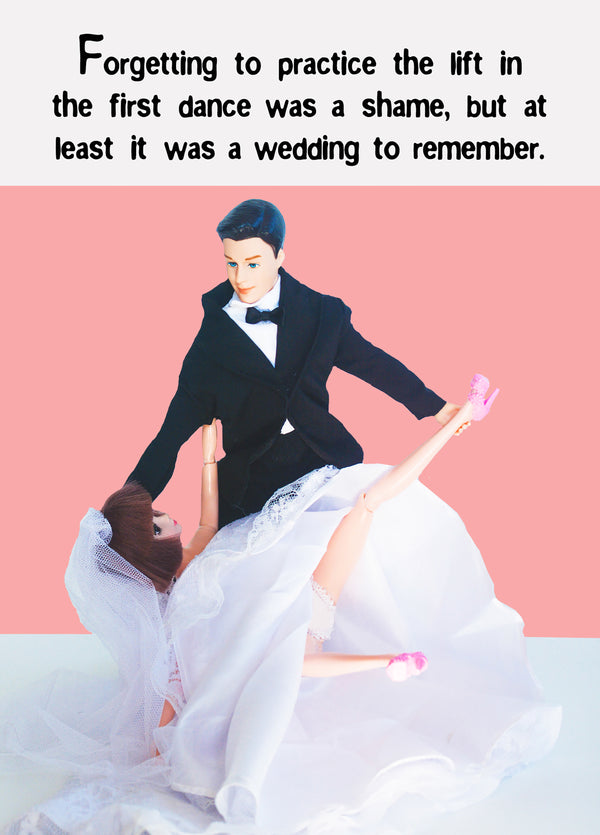Wedding First Dance Fail Card