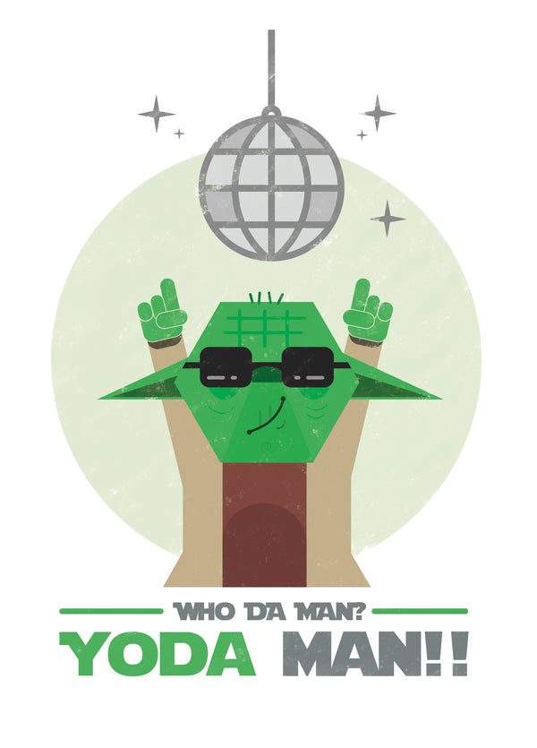 Who Da Man? Yoda Man Card